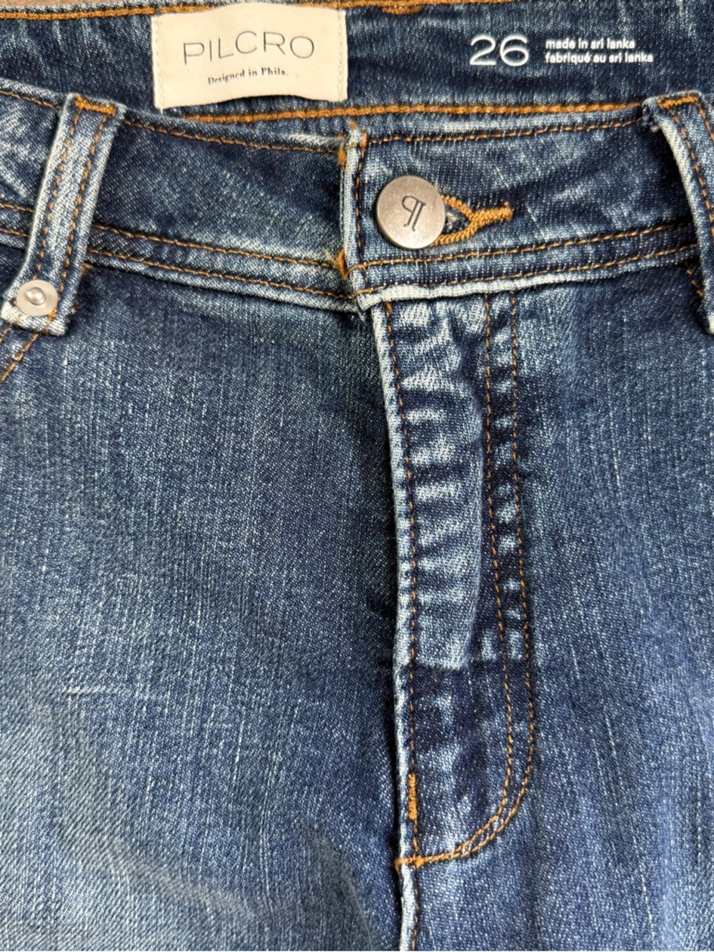 Anthropologie Pilcro Biker Mid-Rise Flare Jeans Size 26 - Picture 6 of 9